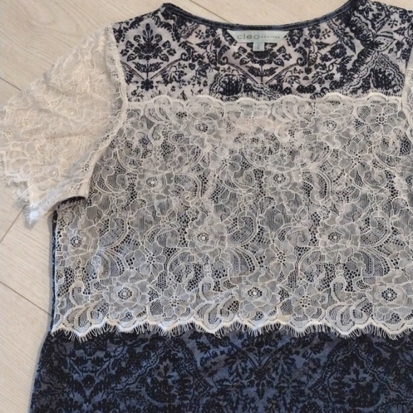 SET! LACE & LINED Polka Dot Floral & Patterned STRETCH LACE TOPS!! - Picture 6 of 6